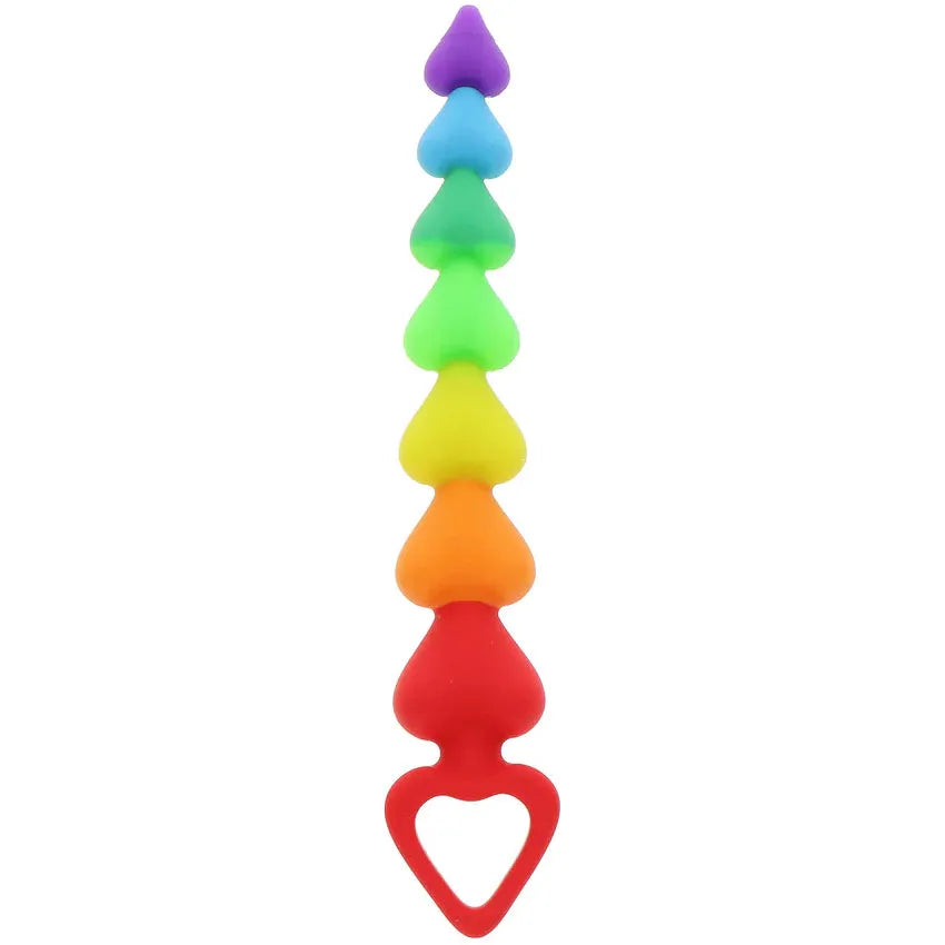 Perles en forme de cœur arc-en-ciel TOYJOY